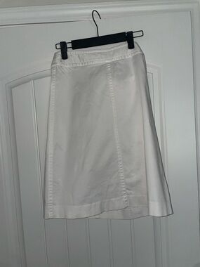 White A-Line Skirt